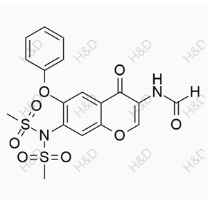 艾拉莫德雜質(zhì)H,N-(7-(N-(methylsulfonyl)methylsulfonamido)-4-oxo-6-phenoxy-4H-chromen-3-yl)formamide