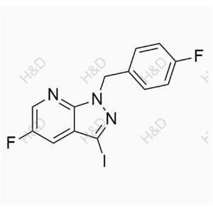 5-fluoro-1-(4-fluorobenzyl)-3-iodo-1H-pyrazolo[3,4-b]pyridine	维立西呱杂质31