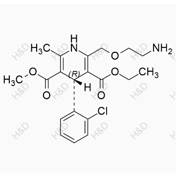 R-氨氯地平,(R)-3-ethyl 5-methyl 2-((2-aminoethoxy)methyl)-4-(2-chlorophenyl)-6-methyl-1,4-dihydropyridine-3,5-dicarboxylate