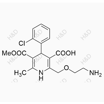 氨氯地平雜質(zhì)14,2-((2-aminoethoxy)methyl)-4-(2-chlorophenyl)-5-(methoxycarbonyl)-6-methyl-1,4-dihydropyridine-3-carboxylic acid