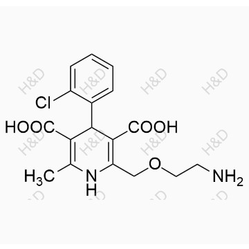 氨氯地平雜質(zhì)15,2-((2-aminoethoxy)methyl)-4-(2-chlorophenyl)-6-methyl-1,4-dihydropyridine-3,5-dicarboxylic acid