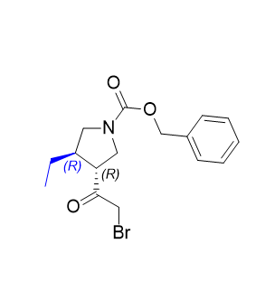 烏帕替尼雜質(zhì)21,benzyl (3R,4R)-3-(2-bromoacetyl)-4-ethylpyrrolidine-1-carboxylate