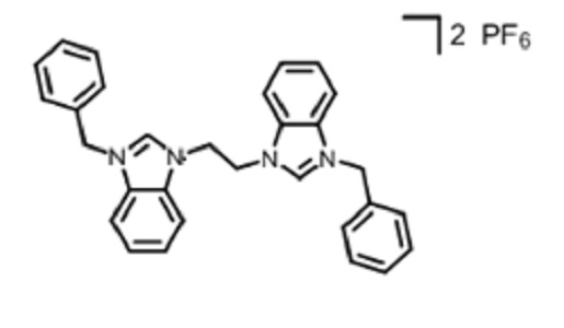 1,1'-（乙烷-1,2-二基）雙（3-芐基-1H-苯并[d]咪唑-3-鎓）六氟磷酸鹽（V）,1,1'-(ethane-1,2-diyl)bis(3-benzyl-1H-benzo[d]imidazol-3-ium) hexafluorophosphate(V)