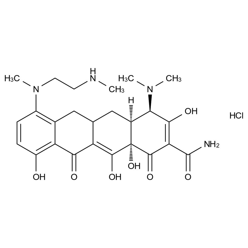 7-去二甲氨基-7-(2-(甲基氨基)乙基)(甲基)氨基)米諾環(huán)素x鹽酸鹽,7-Desdimethylamino-7-((2-(methylamino)ethyl)(methyl))amino)-Minocycline Hydrochloride
