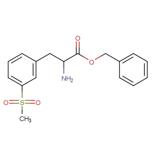 (S)-2-氨基-3-甲砜基-苯丙酸芐酯,benzyl (S)-2-amino-3-(3-(methylsulfonyl)phenyl)propanoate