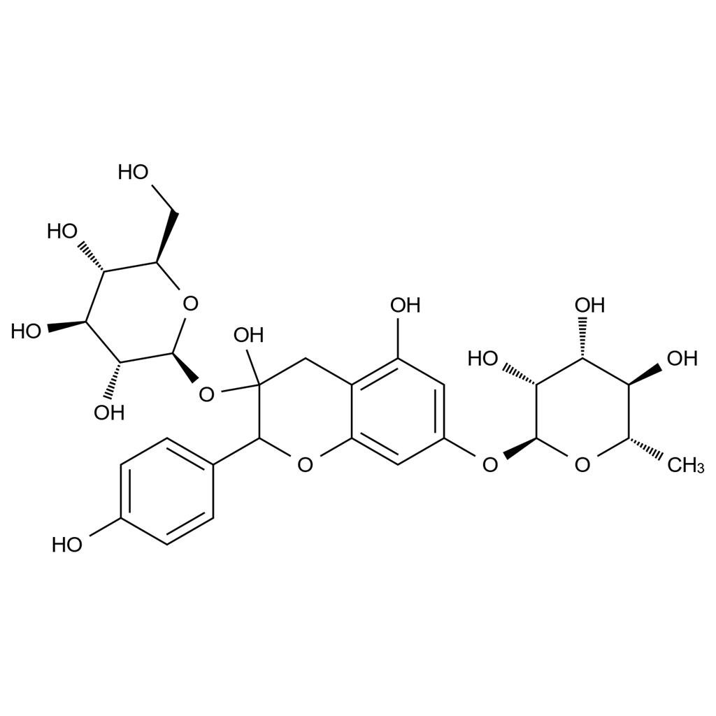 4H-1-Benzopyran-4-one, 7-[(6-deoxy-α-L-mannopyranosyl)oxy]-3-(β-D-glucopyranosyloxy)-5-hydroxy-2-(4-hydroxyphenyl)-