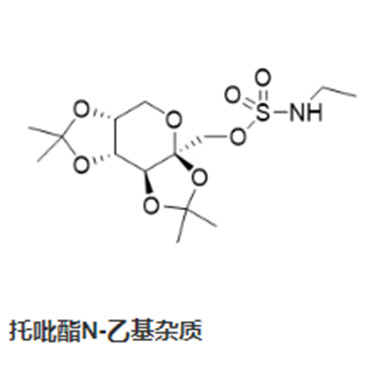 托吡酯N-乙基雜質(zhì),((3aS,5aR,8aR,8bS)-2,2,7,7-tetramethyltetrahydro-3aH-bis([1,3]dioxolo)[4,5-b:4',5'-d]pyran-3a-yl)methyl ethylsulfamate