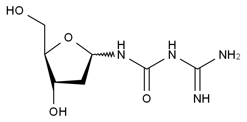 D-2’-脫氧核糖基-3-鳥苷脲（α/β-混合物）,D-2’-Deoxyribofuranosyl-3-Guanylurea(α/β-Mixture)