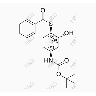 來(lái)法莫林雜質(zhì)2,S-((1R,2R,4S)-4-((tert-butoxycarbonyl)amino)-2-hydroxycyclohexyl) benzothioate