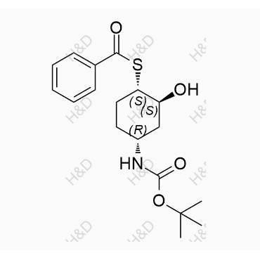 來法莫林雜質(zhì)3,S-((1S,2S,4R)-4-((tert-butoxycarbonyl)amino)-2-hydroxycyclohexyl) benzothioate