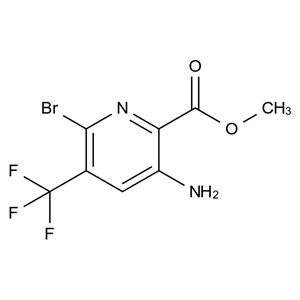 CATO_3-氨基-6-溴-5-(三氟甲基)吡啶甲酸甲酯_866775-18-0_97%