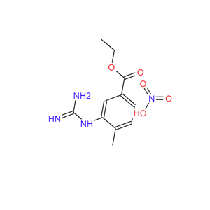 尼羅硝酸胍基物-甲酯 3-[(氨基亞胺甲基)氨基]-4-甲基苯甲酸乙酯硝酸鹽