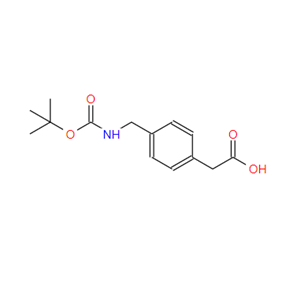 71420-92-3；N-叔丁氧羰基-(4-氨基甲基苯基)乙酸；Boc-(4-aminomethylphenyl)acetic acid