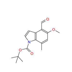 5-甲氧基-7-甲基-T-BOC-1H-吲哚-4-甲醛,tert-Butyl 4-formyl-5-methoxy-7-methyl-1H-indole-1-carboxylate