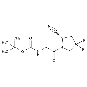 CATO_S） -（2-（2-氰基-4,4-二氟吡咯烷-1-基）-2-氧乙基）氨基甲酸叔丁酯_1448440-50-3_97%