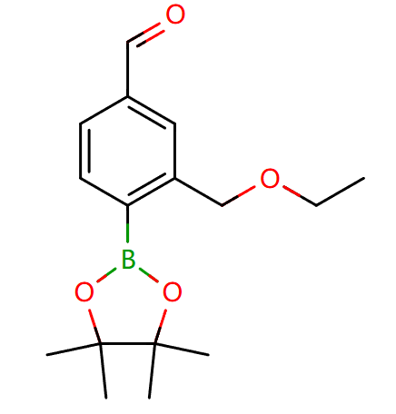 3-(ethoxymethyl)-4-(4,4,5,5-tetramethyl-1,3,2-dioxaborolan-2-yl)benzaldehyde,3-(ethoxymethyl)-4-(4,4,5,5-tetramethyl-1,3,2-dioxaborolan-2-yl)benzaldehyde