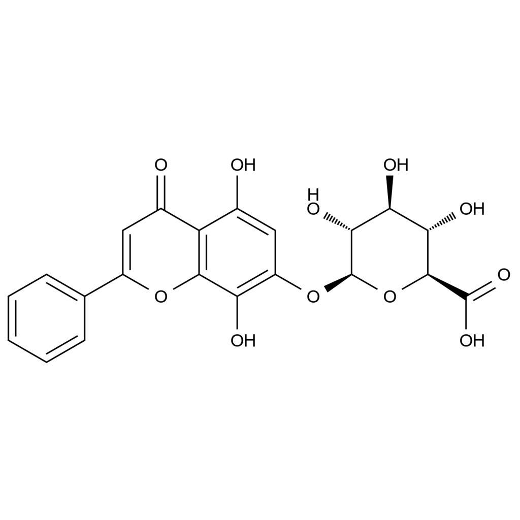 去甲漢黃芩素苷,Glychionide A