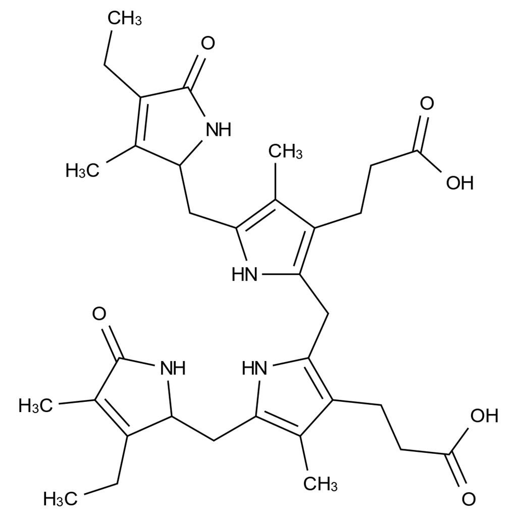 3-(2-((3-(2-Carboxyethyl)-5-((3-ethyl-4-methyl-5-oxo-2,5-dihydro-1H-pyrrol-2-yl)methyl)-4-methyl-1H-pyrrol-2-yl)methyl)-5-((4-ethyl-3-methyl-5-oxo-2,5-dihydro-1H-pyrrol-2-yl)methyl)-4-methyl-1H-pyrrol-3-yl)propanoic acid