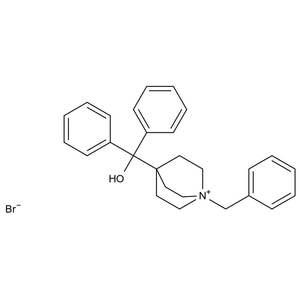 1-Benzyl-4-(hydroxydiphenylmethyl)quinuclidin-1-ium bromide