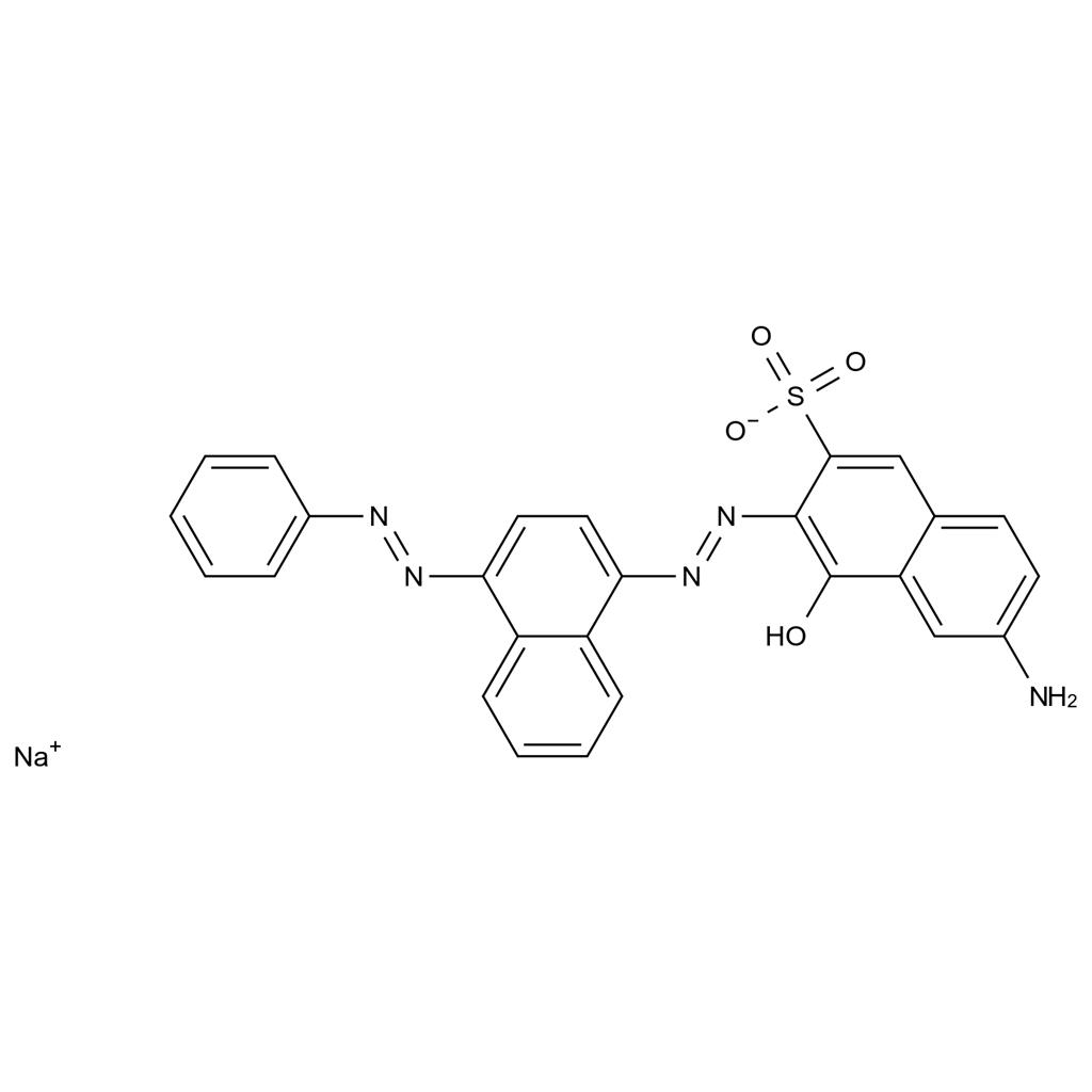 Sodium 6-amino-4-hydroxy-3-((4-(phenyldiazenyl)naphthalen-1-yl)diazenyl)naphthalene-2-sulfonate