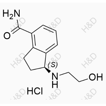 奧扎莫德雜質(zhì)6（鹽酸鹽）,(S)-1-((2-hydroxyethyl)amino)-2,3-dihydro-1H-indene-4-carboxamide hydrochloride