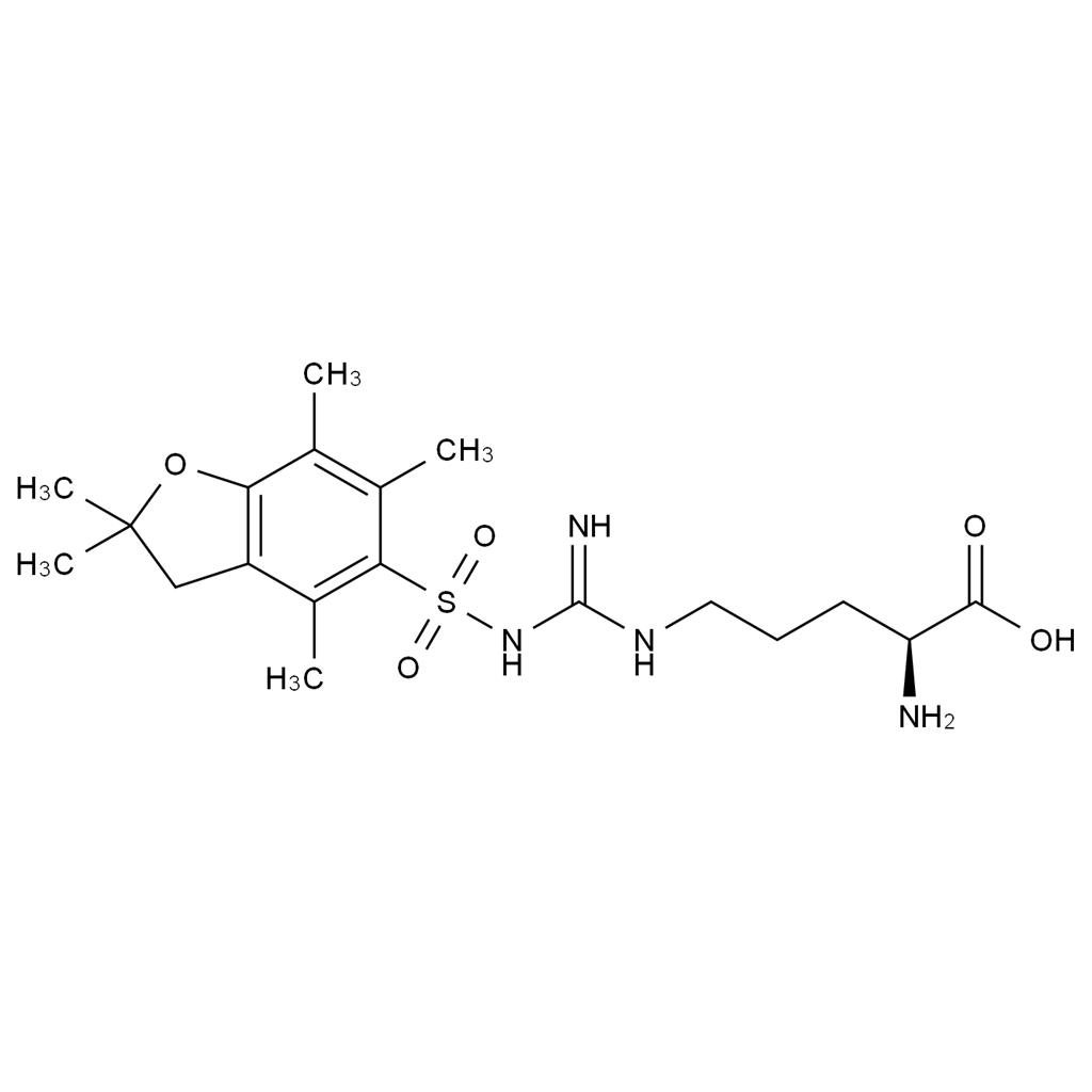 N5-[[[(2,3-二氫-2,2,4,6,7-五甲基-5-苯并呋喃基)磺?；鵠氨基]亞氨基甲基]-L-鳥氨酸,H-Arg(Pbf)-OH