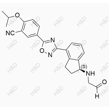 奧扎莫德雜質(zhì)11,(S)-2-isopropoxy-5-(3-(1-((2-oxoethyl)amino)-2,3-dihydro-1H-inden-4-yl)-1,2,4-oxadiazol-5-yl)benzonitrile