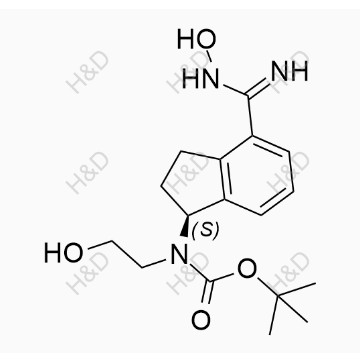 奧扎莫德雜質(zhì)14,(S)-tert-butyl (4-(N-hydroxycarbamimidoyl)-2,3-dihydro-1H-inden-1-yl)(2-hydroxyethyl)carbamate