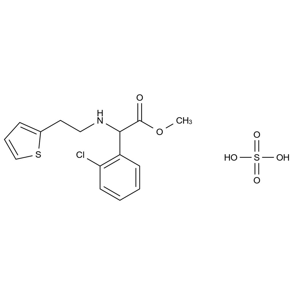 氯吡格雷雜質(zhì)117 硫酸氫鹽,Clopidogrel Impurity 117 Hydrogen Sulfate