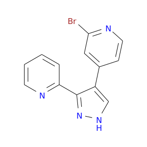 2-溴-4-[3-(2-吡啶)-1H-吡唑-4-基]吡啶,2-Bromo-4-(3-(pyridin-2-yl)-1H-pyrazol-4-yl)pyridine