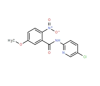 N-(5-氯-2-吡啶基)-5-甲氧基-2-硝基苯甲酰胺,2-nitro-N-(5-chloro-pyridin-2-yl)-5-methoxy-benzamide