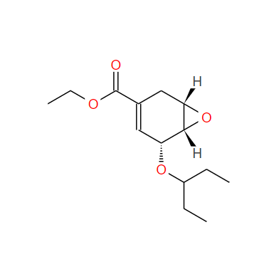 磷酸奧司他韋環(huán)氧物,(1S,5R,6S)-Ethyl 5-(pentan-3-yl-oxy)-7-oxa-bicyclo[4.1.0]hept-3-ene-3-carboxylate