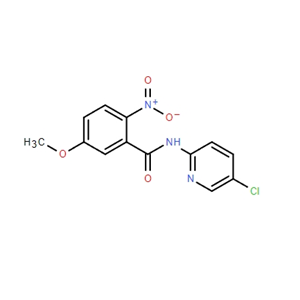 N-(5-氯-2-吡啶基)-5-甲氧基-2-硝基苯甲酰胺,2-nitro-N-(5-chloro-pyridin-2-yl)-5-methoxy-benzamide