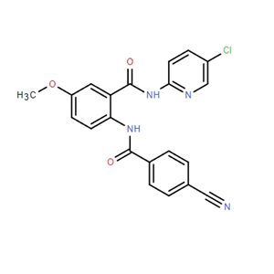 N-(5-氯-2-吡啶基)-2-[(4-氰基苯甲酰基)氨基]-5-甲氧基苯甲酰胺