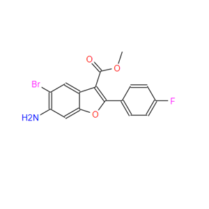 1333225-33-4；methyl 6-amino-5-bromo-2-(4-fluorophenyl)benzofuran-3-carboxylate