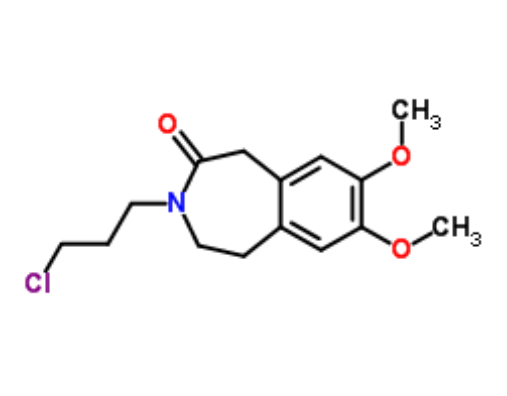 伊伐布雷定中間體,3-(3-Chloropropyl)-7,8-dimethoxy-4,5-dihydro-1H-benzo[d]azepin-2(3H)-one