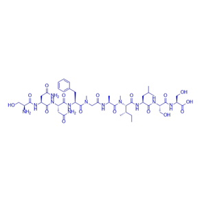 雙 N-甲基化衍生物多肽SNNF(N-Me)GA(N-Me)ILSS/409085-46-7