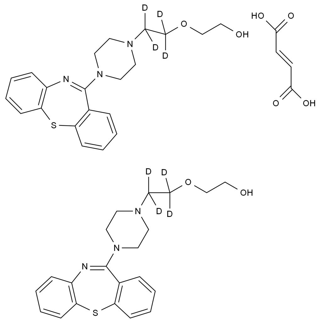 喹硫平-d4半富馬酸鹽,Quetiapine-d4 Hemifumarate