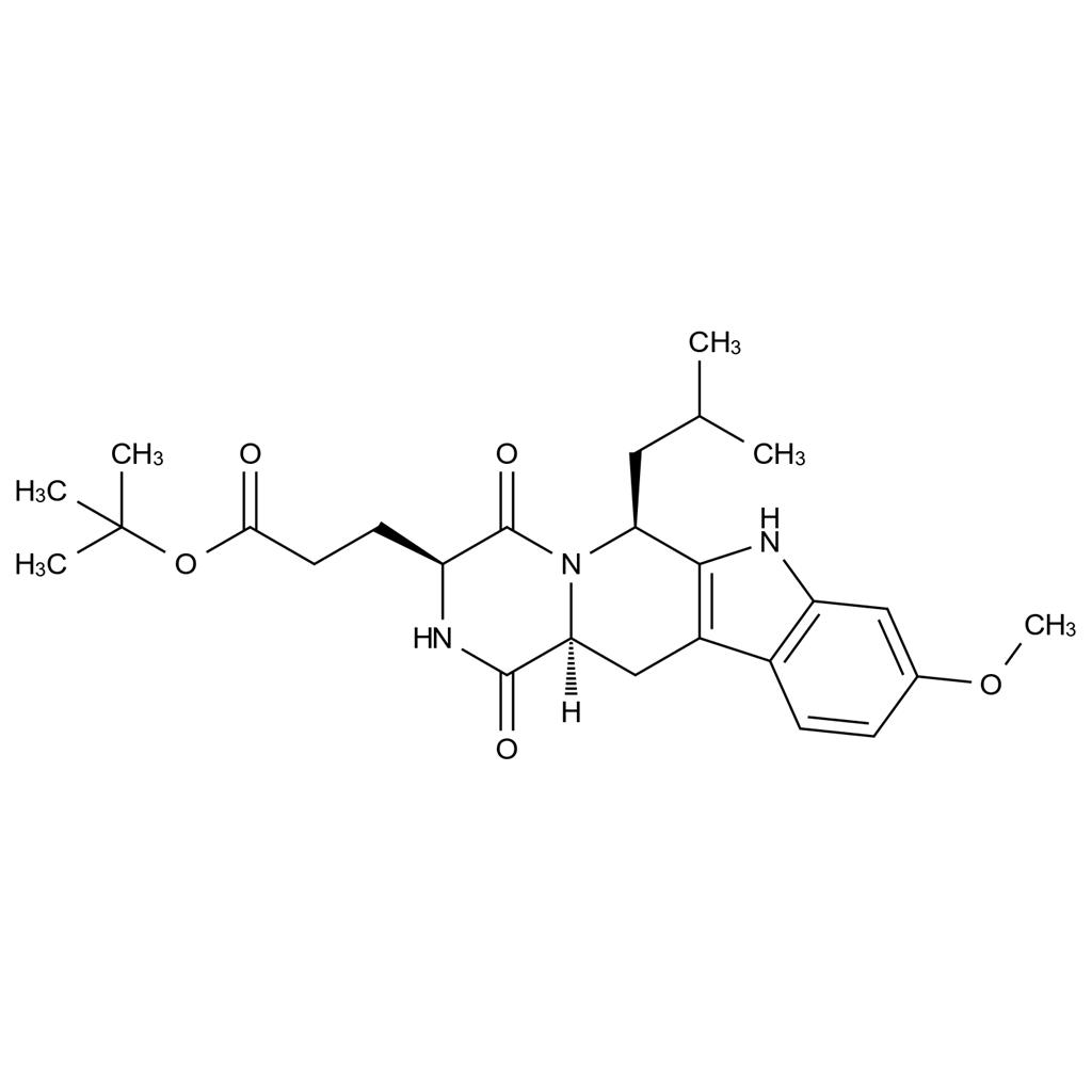 Ko 143抑制劑,(3S,6S,12aS)-1,2,3,4,6,7,12,12a-Octahydro-9-methoxy-6-( 2-methylpropyl)-1,4-dioxopyrazino[1',2':1,6]pyrido[3,4- b]indole-3-propanoic Acid tert-Butyl Ester