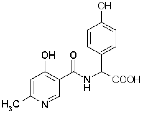 D-α-（6-甲基-4-羥基煙酰胺）-p-羥基苯基乙酸,D-a-(6-methyl-4-hydroxy-nicotinic acid amide)-p-hydroxyphenyl acetic