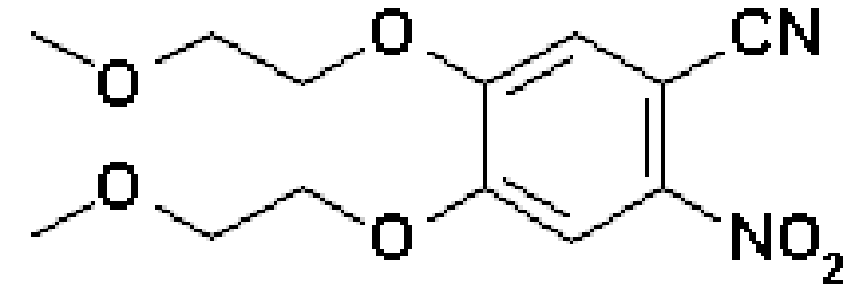 2-硝基-4,5-二-（2-甲氧基乙氧基）苯甲腈,2-nitro-4,5-bis(2-methoxyethoxy)benzonitrile