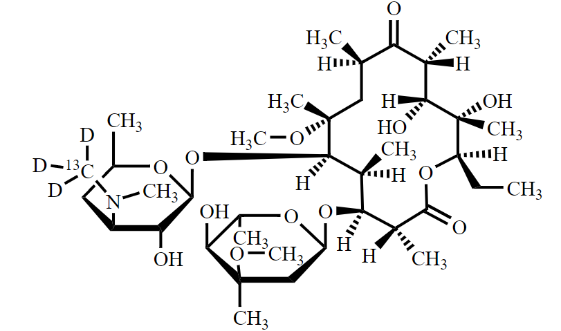 克拉霉素-13C-d3,Clarithromycin-13C-d3