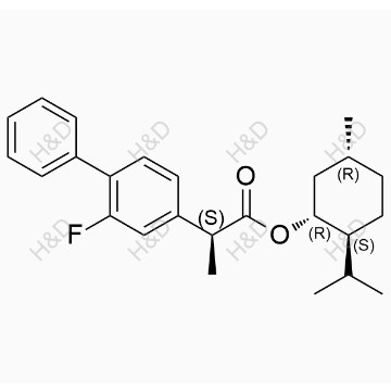 氟比洛芬雜質(zhì)31,(S)-(1R,2S,5R)-2-isopropyl-5-methylcyclohexyl 2-(2-fluoro-[1,1'-biphenyl]-4-yl)propanoate