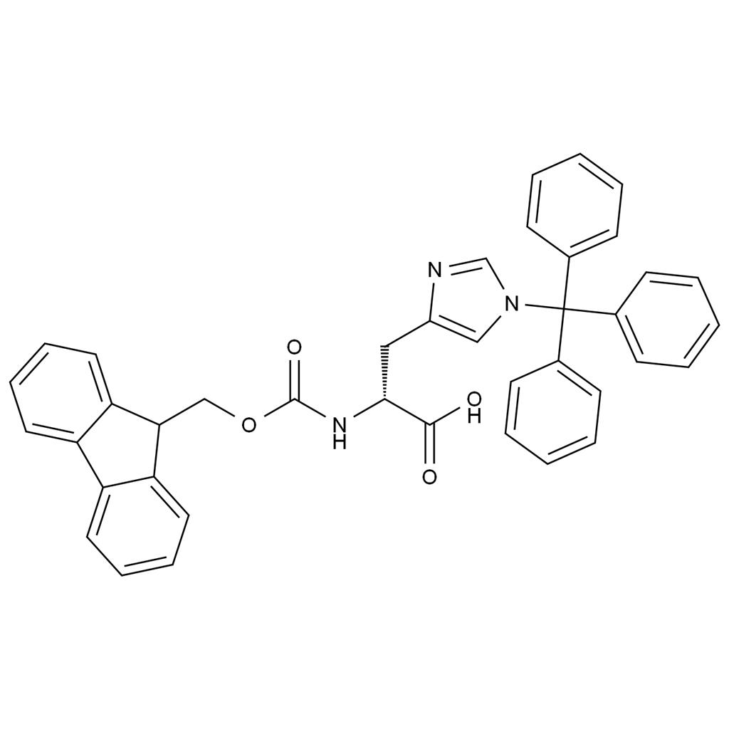 N-Fomc-N'-三苯甲基-D-組氨酸,Fmoc-D-His(TRT)-OH