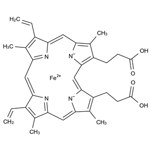 血红素多肽1%,Fe(II) Protoporphyrin IX (Hematin)