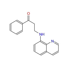 1-苯基-3-(8-喹啉基氨基)丙-1-酮