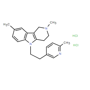 2,3,4,5-四氢-2,8-二甲基-5-[2-(6-甲基-3-吡啶基)乙基]-1H-吡啶并[4,3-B]吲哚二盐酸盐 97657-92-6