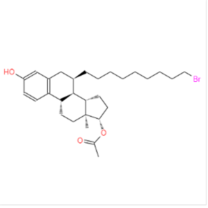 (7a,17b)- 7-(9-溴壬基)雌甾-1,3,5(10)-三烯-3,17-二醇 17-醋酸酯,(7a,17b)-7-(9-Bromononyl)-estra-1,3,5(10)-triene-3,17-diol 17-acetate