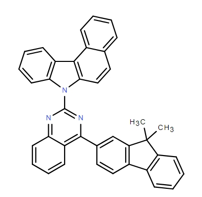 7-(4-(9,9-二甲基芴-2-基)喹唑啉-2-基)-7H-苯并[c]咔唑,7H-Benzo[c]carbazole, 7-[4-(9,9-dimethyl-9H-fluoren-2-yl)-2-quinazolinyl]-