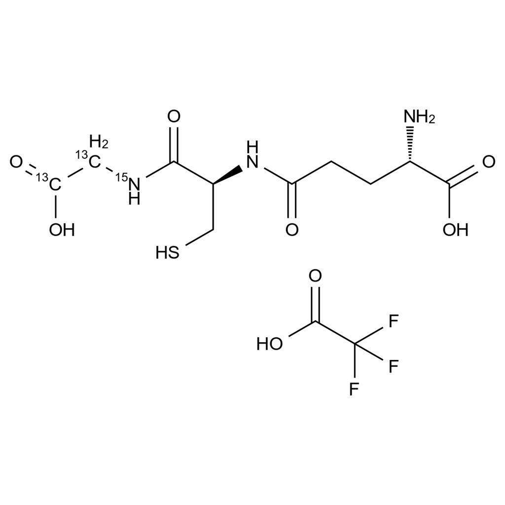 谷胱甘肽-（甘氨酰-13C2-15N）三氟乙酸鹽,Glutathione-(glyucine-13C2-15N) Trifluoroacetate